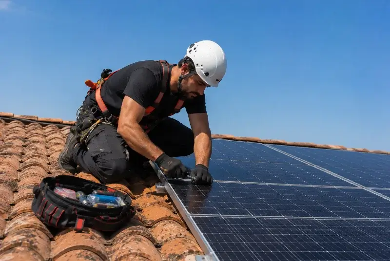 Maintenance et monitoring de panneaux solaires à Génissieux
